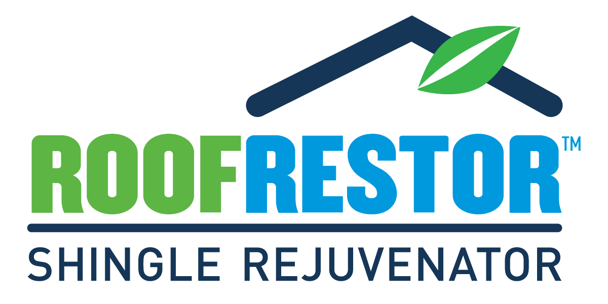 Roof Restor Shingle Rejuvenator logo highlighting shingle restoration and roof rejuvenation services. Roof Maxx Alternative